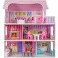 Leļļu namiņš un koka mēbeles Kruzzel, 70 cm cena un informācija | Rotaļlietas meitenēm | 220.lv