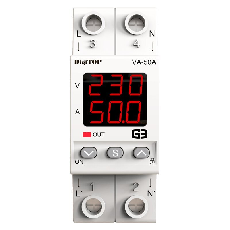 Sprieguma relejs DigiTOP VA-50A G3R cena un informācija | Elektrības slēdži, rozetes | 220.lv