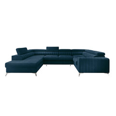 Stūra dīvāns NORE Louis, zils cena un informācija | Stūra dīvāni | 220.lv