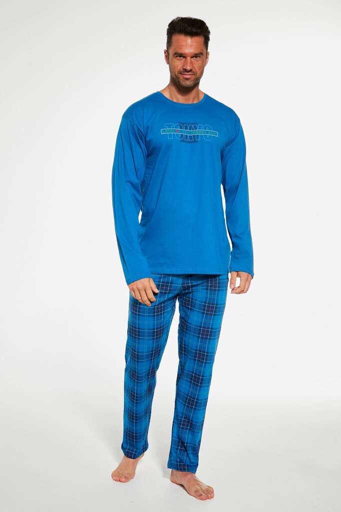 Pidžama vīriešiem 5902458221608, zils цена и информация | Vīriešu halāti, pidžamas | 220.lv