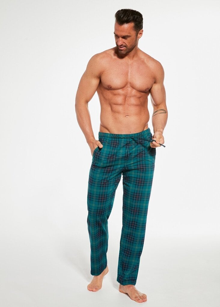 Pidžamas bikses vīriešiem 5902458221288, zaļas cena un informācija | Vīriešu halāti, pidžamas | 220.lv