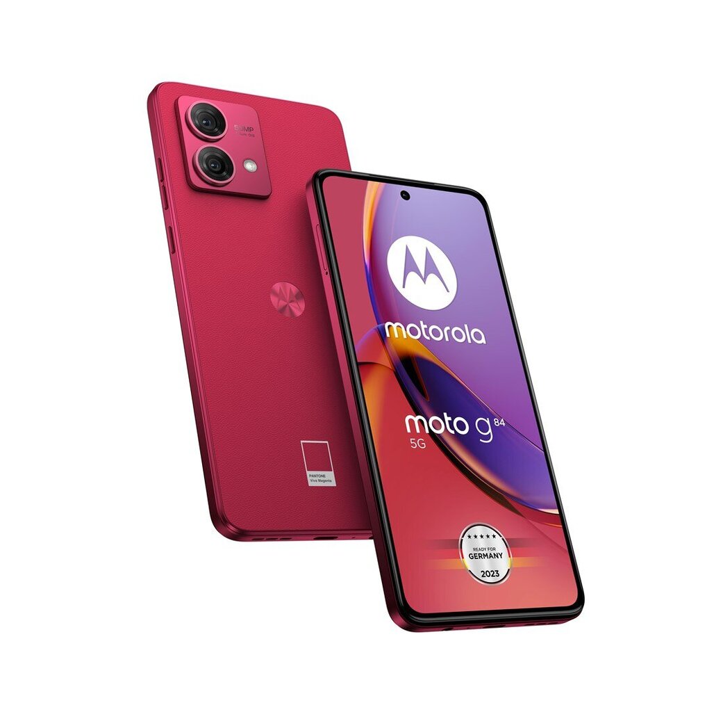 Телефон Motorola Moto G84 12/256GB PAYM0009PL Viva Magenta цена | 220.lv