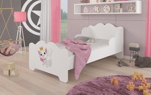 Детская кроватка ADRK Furniture Ximena Cat, 80x160 см, белая цена и информация | Детские кровати | 220.lv