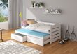 Bērnu gulta ADRK Furniture Tiarro, 90x200 cm, balta cena un informācija | Bērnu gultas | 220.lv