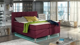 Кровать  Basilio LED, 160х200 см, красная цена и информация | Кровати | 220.lv