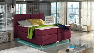 Кровать  Basilio LED, 180х200 см, красная цена и информация | Кровати | 220.lv