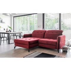 Stūra dīvāns Lorelle, sarkans cena un informācija | Stūra dīvāni | 220.lv