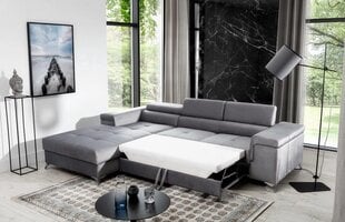 Stūra dīvāns Ricardo, melns cena un informācija | Stūra dīvāni | 220.lv