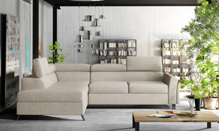 Stūra dīvāns Kairos, smilškrāsas cena un informācija | Stūra dīvāni | 220.lv