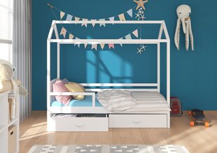 Кровать ADRK Furniture Rose 90x200 см с боковой защитой, коричневая цена и информация | Детские кровати | 220.lv