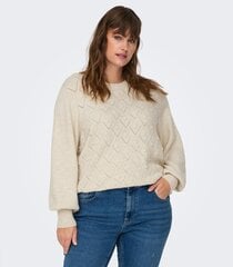 Džemperis sievietēm Only Carmakoma, balts cena un informācija | Sieviešu džemperi | 220.lv