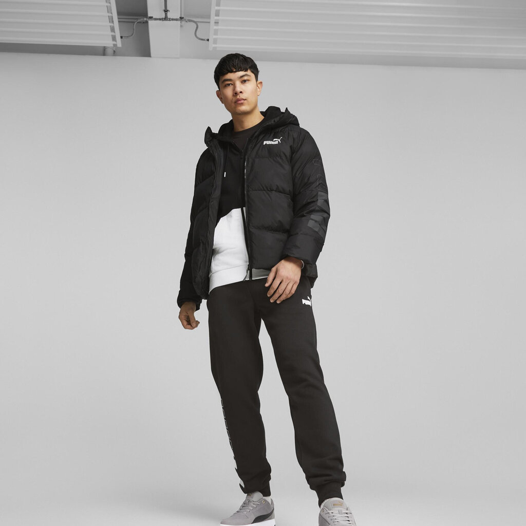 Puma jaka vīriešiem Power Hooded Black 675389 01, melna цена и информация | Vīriešu virsjakas | 220.lv