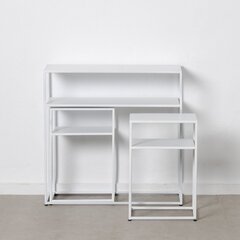 Мебель для прихожей SQUARE Металл Белый 80 x 30 x 80 cm (3 Предметы) цена и информация | Шкафчики в гостиную | 220.lv