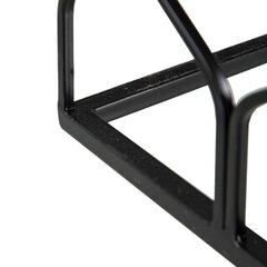 Мебель для прихожей Стеклянный Чёрный Позолоченный Железо (2 штук) цена и информация | Шкафчики в гостиную | 220.lv
