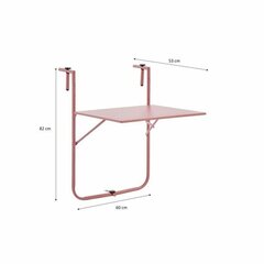 Saliekams galds, 60x78x86-101 cm cena un informācija | Dārza galdi | 220.lv