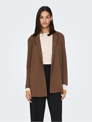 темно-коричневая зимняя лакированная пуховая куртка с капюшоном цена и информация | Женские пиджаки | 220.lv
