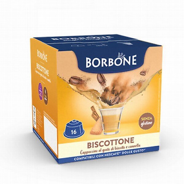 Kafijas kapsulas Borbone Biscottone, 16 gab. cena un informācija | Kafija, kakao | 220.lv