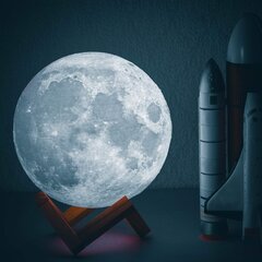 3D mēness gaisma Guteauto naktslampiņa bērniem cena un informācija | Lampas bērnu istabai | 220.lv