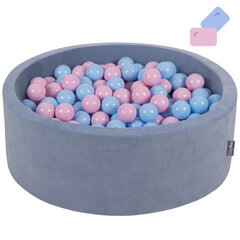 Bumbiņu baseins KiddyMoon 90x30cm/300, zils cena un informācija | Rotaļlietas zīdaiņiem | 220.lv