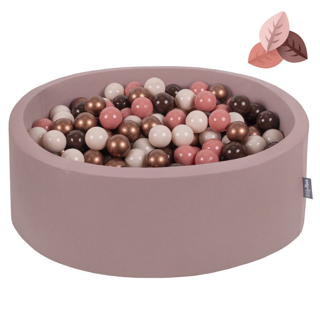 Bumbiņu baseins KiddyMoon 90x30cm/300, rozā cena un informācija | Rotaļlietas zīdaiņiem | 220.lv
