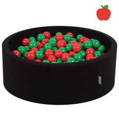 KiddyMoon 90X30 см/300 шаров ∅ 7 см/2,75 дюйма, углубление для детских поролоновых мячей, сертифицировано, сделано в ЕС, Apple: зеленый/красный цена и информация | Игрушки для малышей | 220.lv