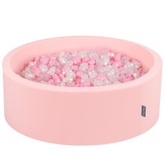 Bumbiņu baseins KiddyMoon 90x30 cm/300, rozā cena un informācija | Rotaļlietas zīdaiņiem | 220.lv