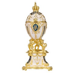 Faberžē stila Karaliskā Dānijas ola, dārglietu kastīte ar lauvām kaina ir informacija | Citas oriģinālas dāvanas | 220.lv