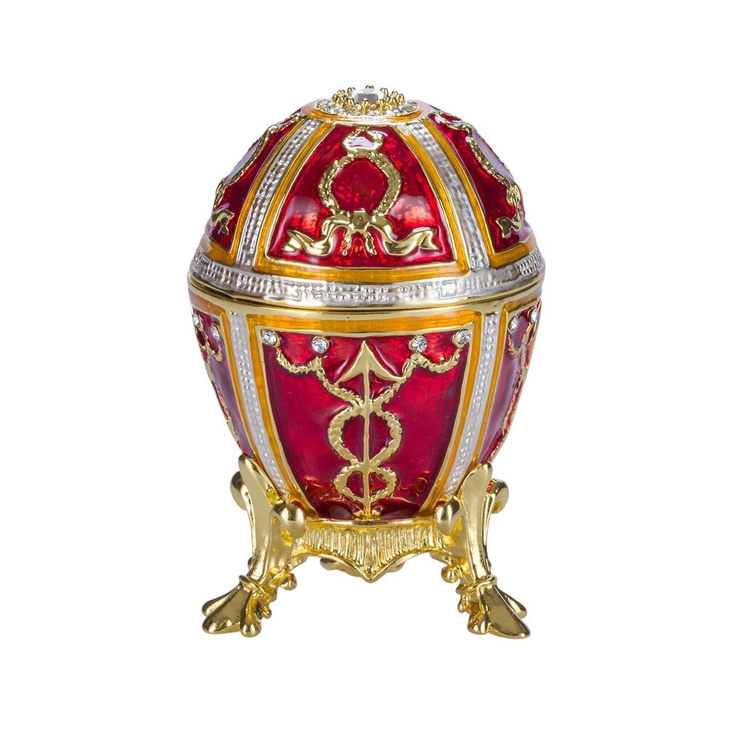 Faberžē stila ola, dārglietu kastīte Rožu pumpurs цена и информация | Citas oriģinālas dāvanas | 220.lv