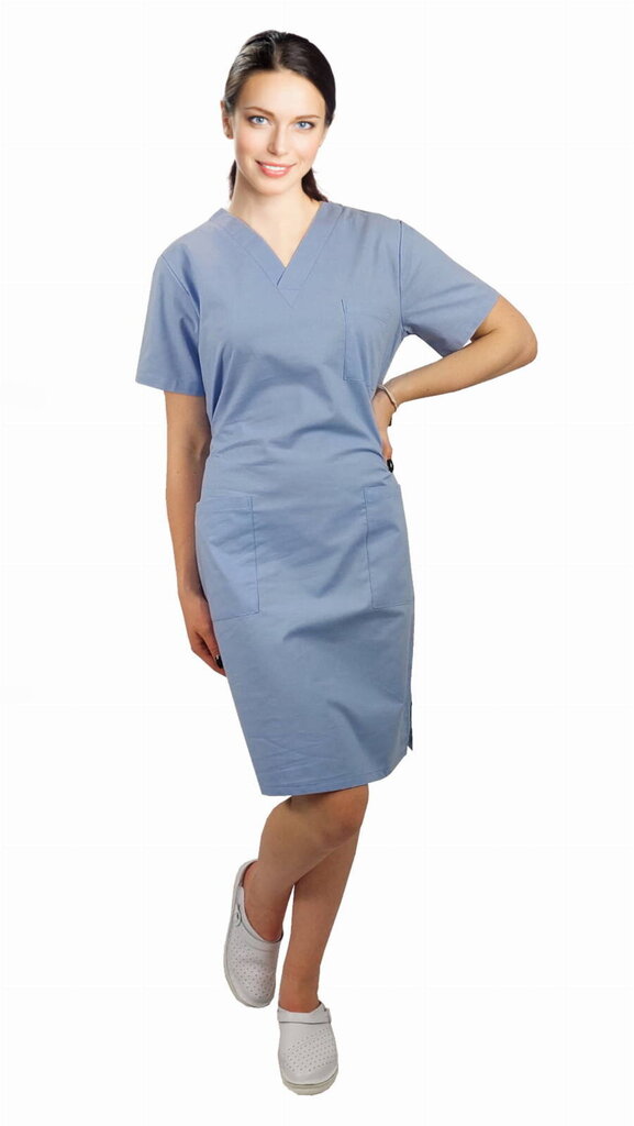 Medicīniskais tērps kokvilnas 100% zils 9202-8 cena un informācija | Medicīnas apģērbs  | 220.lv