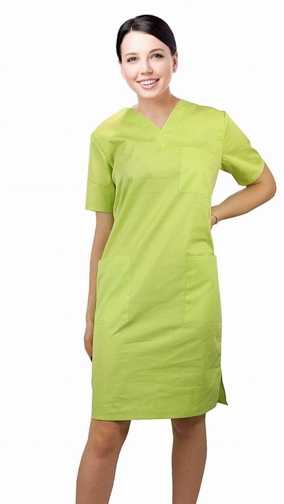 Ķirurģiska kleita laima zaļa 9235-12 cena un informācija | Medicīnas apģērbs  | 220.lv
