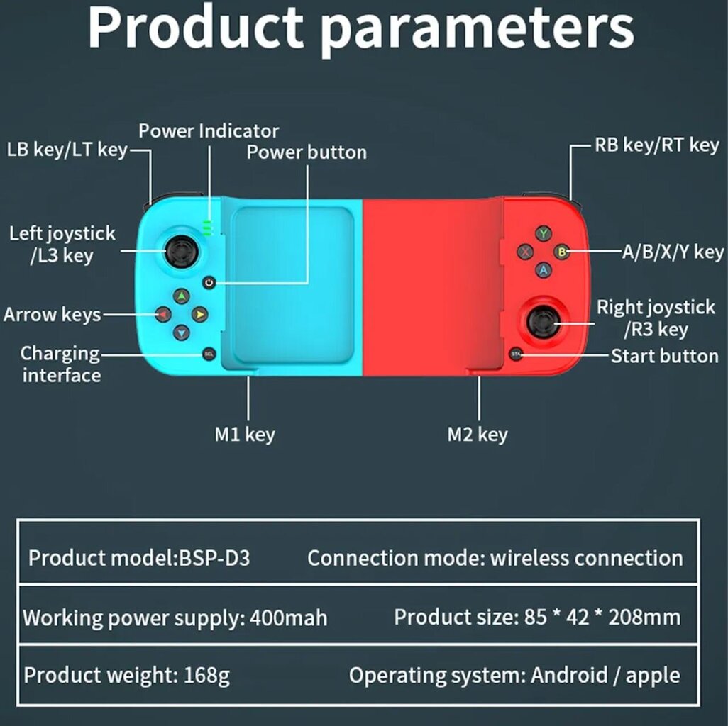 Bezvadu kontrolieris Gamepad цена и информация | Spēļu kontrolieri | 220.lv