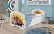 Bērnu gulta Adrk Furniture Pepe Fire truck, 80x160 cm, balta цена и информация | Bērnu gultas | 220.lv