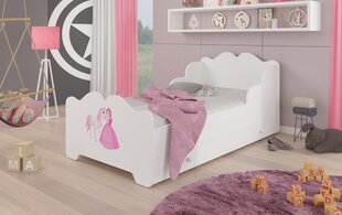 Bērnu gulta Adrk Furniture Ximena Princess and horse, 80x160 cm, balta cena un informācija | Bērnu gultas | 220.lv