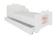 Bērnu gulta Adrk Furniture Ximena two dogs 70x140 cm, balta cena un informācija | Bērnu gultas | 220.lv