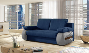 Dīvāns Laura, zils/pelēks cena un informācija | Dīvāni | 220.lv