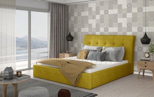 Кровать Inge 200х200 см, желтый цвет цена и информация | Кровати | 220.lv