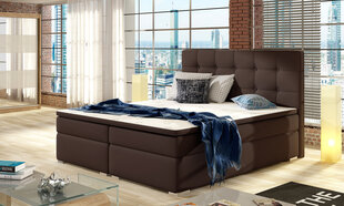 Кровать Inez с матрасом, 140x200 см, коричневая цена и информация | Кровати | 220.lv