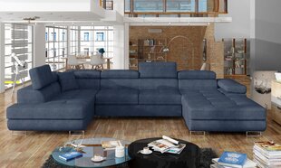 Stūra dīvāns Rodrigo, zils цена и информация | Угловые диваны | 220.lv