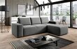 Stūra dīvāns Silla, pelēks cena un informācija | Stūra dīvāni | 220.lv