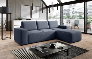 Stūra dīvāns Silla, zils cena un informācija | Stūra dīvāni | 220.lv