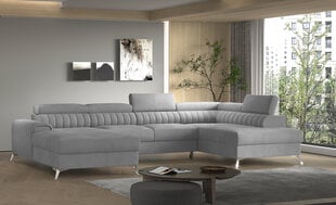 Stūra dīvāns Lacante, pelēks cena un informācija | Stūra dīvāni | 220.lv