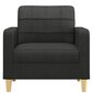 vidaXL atpūtas krēsls, melns, 60 cm, audums cena un informācija | Atpūtas krēsli | 220.lv