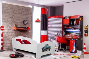 Bērnu gulta Adrk Furniture Amadis Police, 70x140 cm, balta cena un informācija | Bērnu gultas | 220.lv
