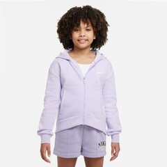 Nike jaka meitenēm Sportswear Club Fleece Jr. DC7118-536, violets cena un informācija | Jakas, džemperi, žaketes, vestes meitenēm | 220.lv