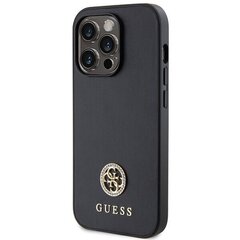 Guess GUHCP15XPS4DGPK iPhone 15 Pro Max 6.7" czarny|black hardcase Strass Metal Logo цена и информация | Чехлы для телефонов | 220.lv