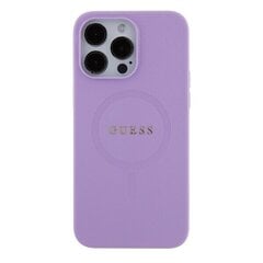 Guess GUHMP15XPSAHMCU iPhone 15 Pro Max 6.7" fioletowy|purple hardcase Saffiano MagSafe цена и информация | Чехлы для телефонов | 220.lv