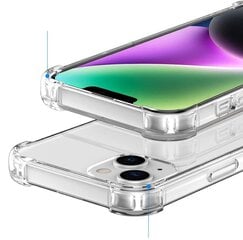 Anti shock силиконовый чехол Fusion 1.5 мм для Apple iPhone 15 прозрачный цена и информация | Чехлы для телефонов | 220.lv
