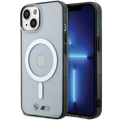 Etui BMW BMHMP15SHCRS iPhone 15 6.1" przezroczysty|transparent hardcase Silver Ring MagSafe цена и информация | Чехлы для телефонов | 220.lv