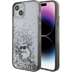 Karl Lagerfeld KLHCP15MLKCNSK iPhone 15 Plus 6.7" transparent hardcase Liquid Glitter Choupette цена и информация | Чехлы для телефонов | 220.lv