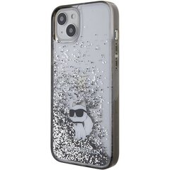 Karl Lagerfeld KLHCP15MLKCNSK iPhone 15 Plus 6.7" transparent hardcase Liquid Glitter Choupette цена и информация | Чехлы для телефонов | 220.lv